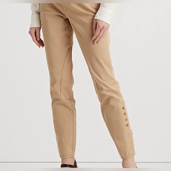 LRL Ralph Lauren Black Label Jodhpur Chino Khaki Horse Riding Pants 0 Equestrian - Picture 10 of 11